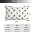 thumbnail image 2 of Yiaed Bee Print Brushed Microfiber Envelope Pillowcases, Standard,Envelope Closure Pillow Cases(No pillow core)-20"x30", 2 of 6