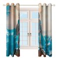 thumbnail image 4 of Legendzelda Print Perforated Curtains Living Room Bedroom Blackout Noise Reduction Curtains 2 Panels for Bedroom Dining Living Room 52"x84", 4 of 6