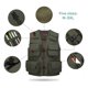 thumbnail image 5 of Chaleco de pesca de verano con múltiples bolsillos, verde militar, para adulto, 5 of 5