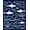 Blue, Pattern 2, variant on ODIKA 2x3 Machine Washable Non-Slip Area Rug, Underwater Marine Life Wave Floor Covering High Traffic Rug, Blue, 712571
