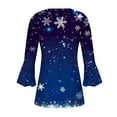 thumbnail image 5 of gakvbuo Christmas Sweater for Women 3/4 Sleeve Pullover Tops Fall Tunic Blouse Hoodless Sweatshirt 1, 5 of 5