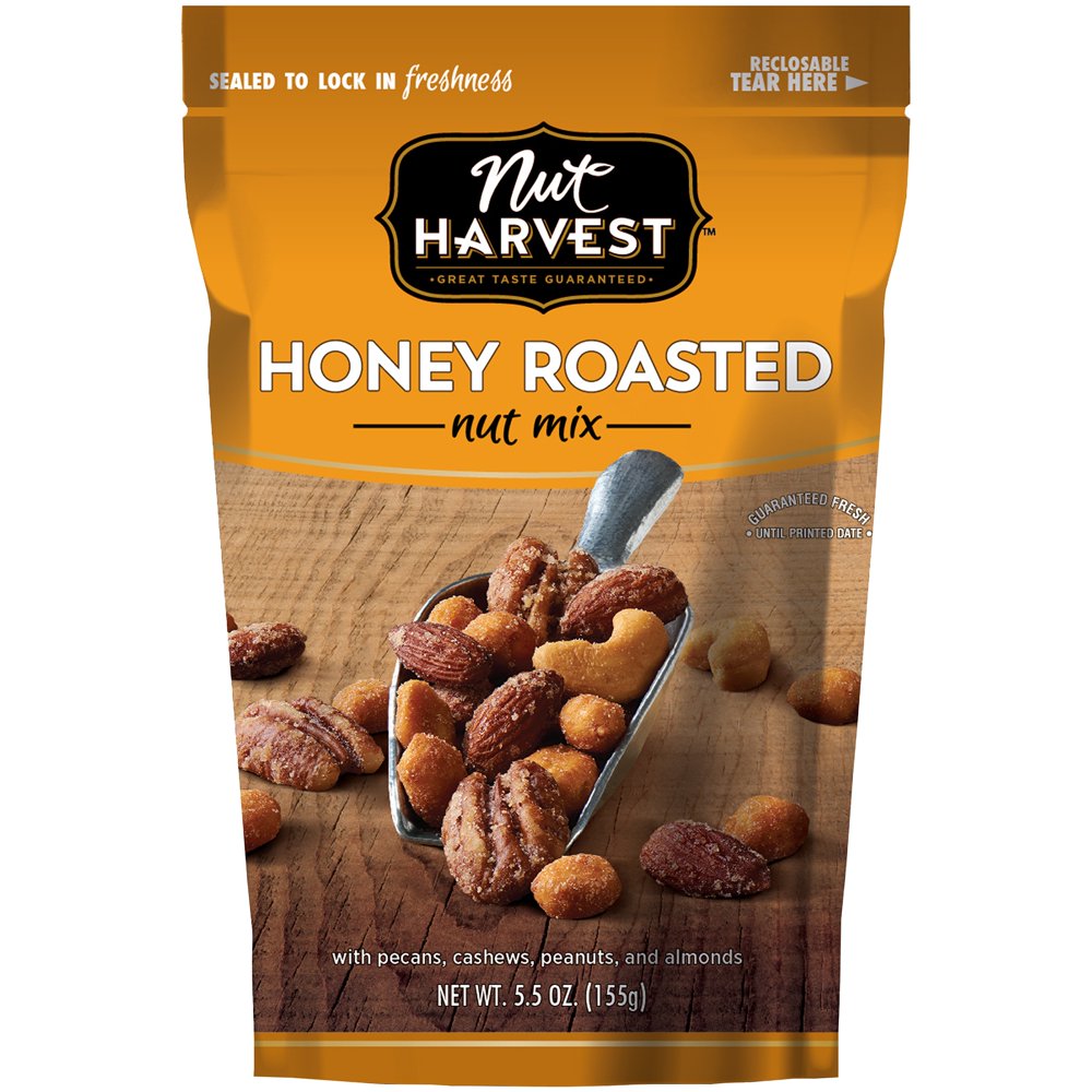 Nut Harvest? Honey Roasted Nut Mix 5.5 oz. Bag