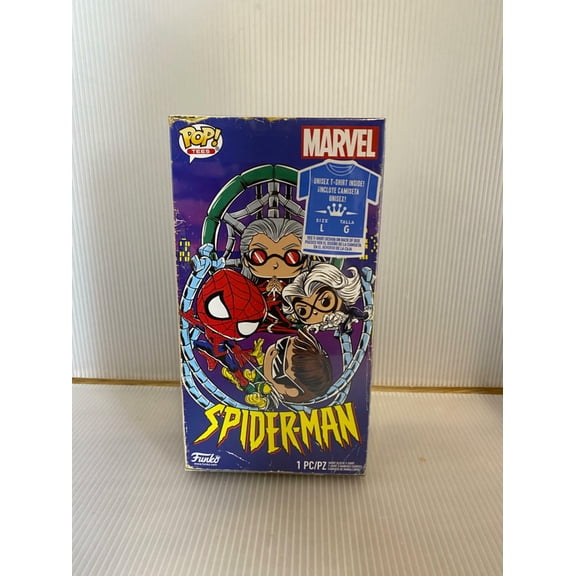 Funko POP! Tees Marvel Spider-Man Animated Series with Size Large T-Shirt Collectors Box Exclusive