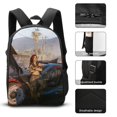 thumbnail image 3 of Cyberpunk heroes Backpack Academic Artisan Set Crafted Bookbag with Gourmet Lunch, 3 of 5