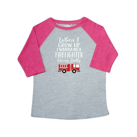 

Inktastic Future Firefighter Like Daddy Gift Toddler Boy Girl T-Shirt