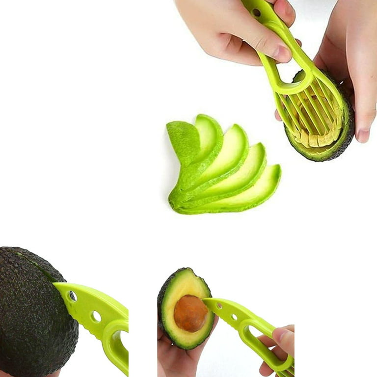 OXO Good Grips 3 in 1 Avocado Cutter Tool Slicer Peeler Scoop Slices Green  Knife