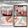 thumbnail image 3 of Electric Nail Clipper,2 in 1 Automatic Nail Trimmer with Polishing,Portable Fingernail Cutter 2 Speeds File Nail Clip Storage Rechargeable Safety Trimmer for Baby, Kids, Adults, Seniors (White), 3 of 4