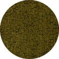 thumbnail image 1 of Ahgly Company Indoor Round Oriental Yellow Industrial Area Rugs, 8' Round, 1 of 4