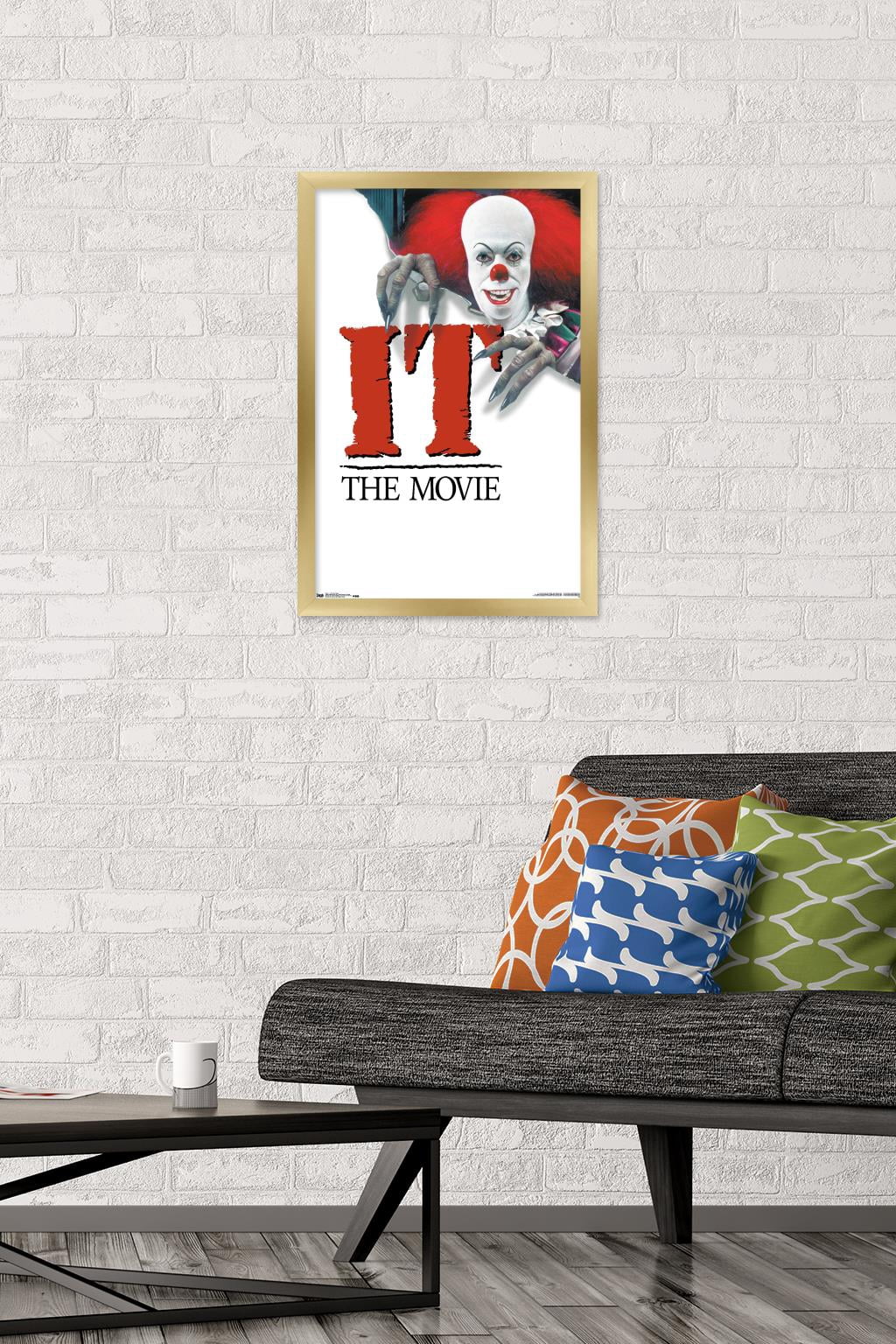 IT - 1990 One Sheet Wall Poster, 14.725" x 22.375", Framed
