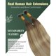 thumbnail image 5 of Extensiones de cabello Nano Ugeat Ombre de marrón oscuro a marrón claro, 5 of 9