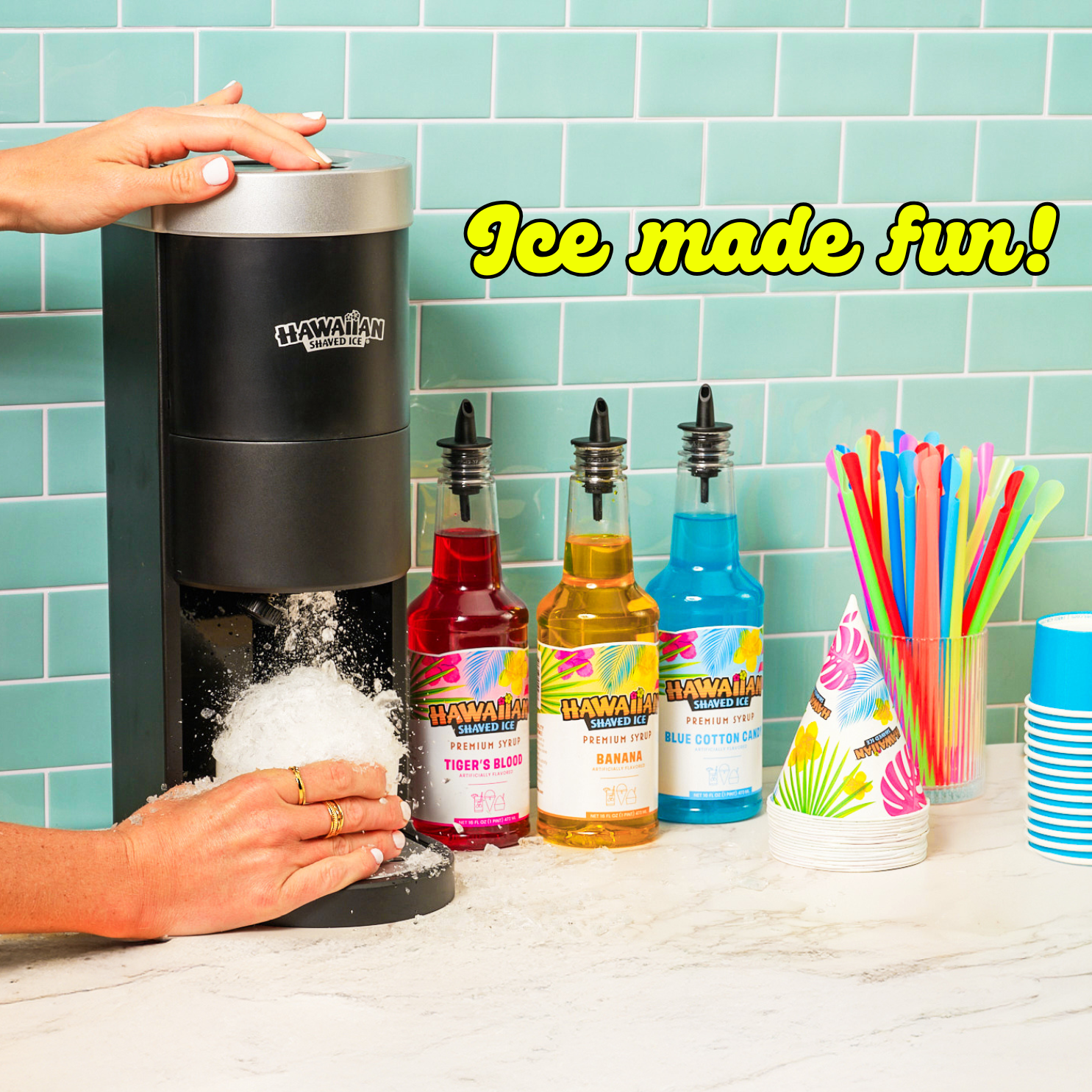 Hawaiian Shaved Ice Home-Pro Shaved Ice Maker, Black