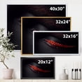thumbnail image 4 of Designart 'Beautiful Black Skin Female Eye With Red Diamonds' Modern Framed Canvas Wall Art Print, 4 of 5