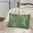 thumbnail image 2 of Imitation Silk Hair Care Pillowcase 20x30in Invisible Zipper Design Satin Pillowcase For Bedroom Living Room Sofa Hotel Snake Skin Print Style Lightgreen_4, 2 of 8