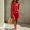 Red, variant on Morttic Women's Sleeveless V-Neck Wooden Button Split Tank Top & Elastic Waist Shorts with Side Pockets Loose Summer Beach Set Black,S
