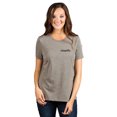 thumbnail image 2 of Simplify Women's Fashion Relaxed T-Shirt Tee Heather Tan X-Large, 2 of 5