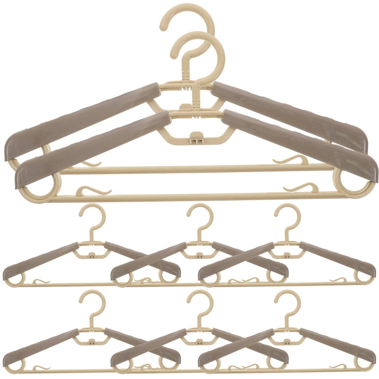 Frcolor 10pcs Pants Hangers Space Saving Extra Wide Hangers Heavy Duty  Hangers for Coats 