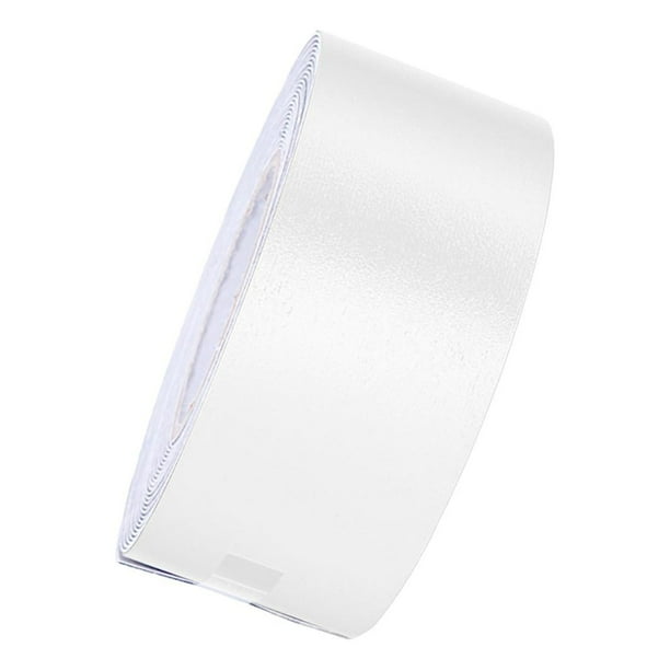 Cinta para cabeza de raqueta Cinta protectora para cabeza de raqueta Protector duradero para el borde de la cabeza de raqueta Blanco