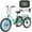 Cyan w/ Accessories, variant on ABORON 24"/26" Electric Tricycle for Adults, 350W 36V Electric Trike Motorized, 7 Speeds 3 Wheels Electric Tricycle with Large Basket