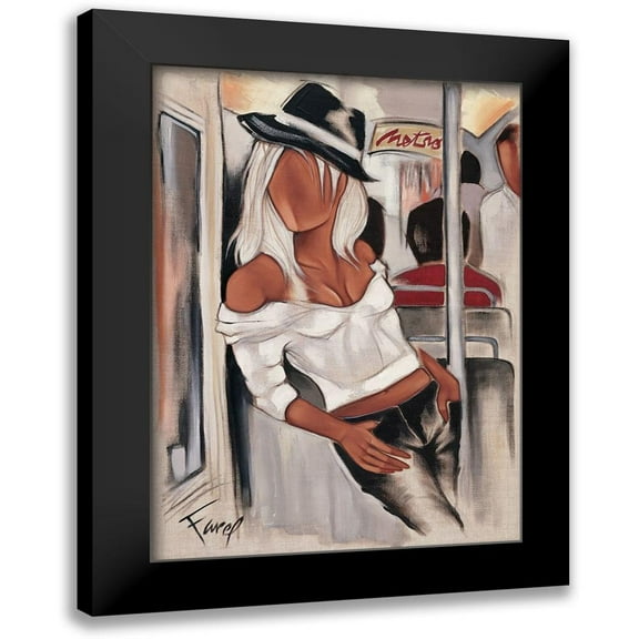 Farel, Pierre 11x14 Black Modern Framed Museum Art Print Titled - Metro ballade