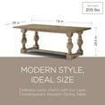 thumbnail image 3 of Maven Lane Leon Traditional Wooden Dining Table in Antiqued Grey Finish, 3 of 7
