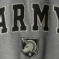 thumbnail image 4 of Men's Colosseum Heather Gray Army Black Knights Arch & Logo Crew Neck Sweatshirt, 4 of 4
