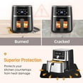 thumbnail image 3 of Almohadilla Resistente al Calor para Freidora de Aire Almohadilla Protectora de Encimera de Silicona Almohadilla Deslizante para Freidora de Aire Cafetera Tostadora Horno, 3 of 7