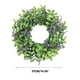 thumbnail image 3 of Corona artificial para puerta de entrada | Corona floral púrpura de 14.5 pulgadas para pared, ventana, boda, fiesta, decoración del hogar | Realista, resistente a los rayos UV, decoración exterior, 3 of 7