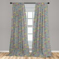 thumbnail image 5 of Ambesonne Colorful Curtains, Penguin Ice Animals, Pair of 28"x63", Multicolor, 5 of 5