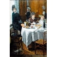 thumbnail image 2 of Monet, Claude 17x24 Black Ornate Wood Framed with Double Matting Museum Art Print Titled - The Luncheon (1868), 2 of 4