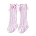 thumbnail image 2 of Cenuakty Baby Girl's Socks, Breathable Comfortable Infant Stockings with Bowknot for Birthday Party Vacation Photography, 2 of 2