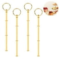 thumbnail image 2 of 4 Set Cake Stand Hardware Kit Tiered Tray Hardware Fittings for Cake Stand,3 Tier Cake Stand Fittings Hardware Holder for Weeding,Party,Fruit Plate Handle,Cupcake Trays Serving Stand,Gold, 2 of 8
