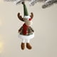 thumbnail image 3 of mfyjkho Adornos navideños de tela, pequeñas decoraciones colgantes, figuras de reno, Papá Noel y muñecos de nieve, decoración para árbol de Navidad (juego de 6), 3 of 6