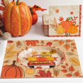 thumbnail image 1 of Feltree Thanksgiving Pumpkin Placemat with Heat Insulation 16.5x12.6 Inch for Fall Table Decor and Party Catering, 1 of 8