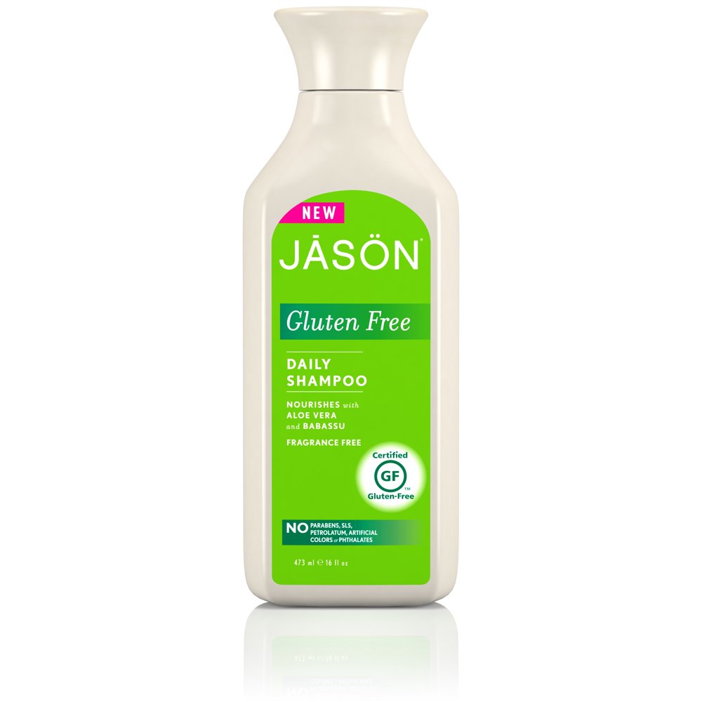 Jason gluten free daily shampoo, fragrance free, 16 fl oz