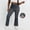 *Gray, variant on ClodeEU Women's Faux Denim High Stretch Flare Pants with Faux Pockets,Loose Fit Casual Leggings Gray,Womens Plus L