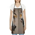 thumbnail image 3 of Pofeuu Funny Horse Faces Expressions Print Aprons with Pockets, Cute Aprons for Kitchen, Cooking, Server, Barber, Chef Apron, 3 of 7