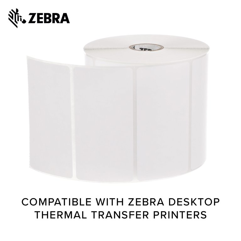 Zebra 4 x 2 in Thermal Transfer Paper Labels Z-Perform 2000T Permanent  Adhesive Shipping Labels 1 in Core 6 rolls 10031651SP