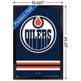 thumbnail image 3 of NHL Edmonton Oilers - Logo 21 Wall Poster, 14.725" x 22.375", Framed, 3 of 3