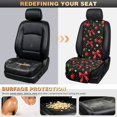 thumbnail image 5 of CHAQLIN Cherry Bow Print Padded Car Front Seat Covers for Truck, Quilted Padded Fabric Non-Slip Backing Car Seat Covers Quilted Front Car Bucket Seat Cushion Pads Protector, 5 of 7