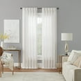 thumbnail image 4 of Waverly Serendipity Pinch Pleat Back Tab Light Filtering Curtain Panel, 50" x 84", 4 of 5