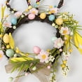 thumbnail image 4 of Plastic Ring Easter Bunny Wreath with Eggs Spring Home Decor for Easter Holiday Door Wall Table(1Pcs) Rkxzt, 4 of 8