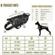 thumbnail image 4 of Conjuntos de chalecos tácticos para perros del ejército, ropa militar para perros, arnés de rodamiento de carga para entrenamiento, chaleco Molle de rescate para entrenamiento de p sets, 4 of 5