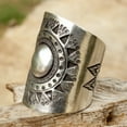 thumbnail image 2 of NOVICA Artisan Handmade Sterling Silver Wrap Ring Thailand Hill Tribe Sun [1 in W] ' Hill Tribe Sun', 2 of 6