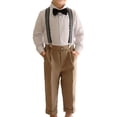thumbnail image 1 of Traje de caballero para niños, ropa, camisa de vestir blanca, conjunto de traje Formal, ropa Formal para bautismo, Formal, fotografía,, 1 of 9