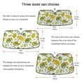 thumbnail image 5 of Cute Chameleon and Leaves Car Windshield Sun Shade Foldable Car Front Window Visor Heat and UV Protection 55x27.6, 5 of 8