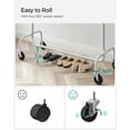 thumbnail image 7 of 286.6lb Clothes Garment Rack Heavy Duty Clothing Rack on Wheels Rolling Clothes Rack for Bedroom Living Room Matte White, 7 of 7