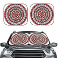 thumbnail image 2 of Fuzoiu Round Design Print Car Windshield Sunshade,Folding Front Windshield Sun Shade,for Most Car Sedan SUV Truck,Car Windshield Sunshade-Medium, 2 of 6