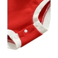 thumbnail image 6 of Okbabeha Babies Christmas Romper, Red Letters Print Long Sleeve One-piece, 6 of 6