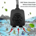 thumbnail image 3 of 15W 800L/H LED Fountain Pump with 12 Lights for Garden Pond Water Features, 3 of 5