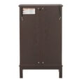 thumbnail image 7 of 2 Doors Curio Cabinet with Tempered Glass Doors, Lighted Display Cabinet for Home, Office, Brown, 7 of 7